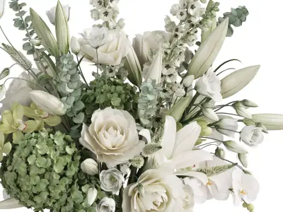 Flower In Vase 111 3D model