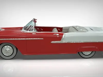 Chevy Belair convertible 1955 3D model