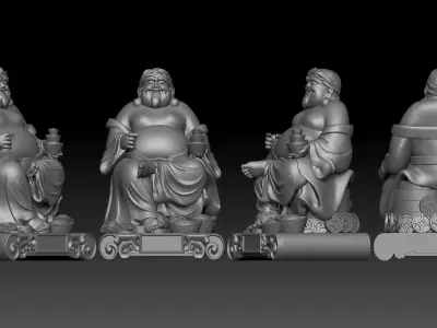 god of Wealth  3D print model