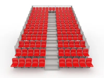 Bleachers 6 3D model