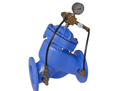 water pressure control valve 3D model