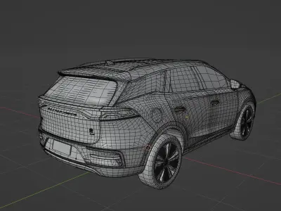 BYD Tang EV 2022 low poly  3D model
