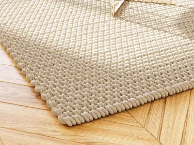 Thickly woven carpet 3D model