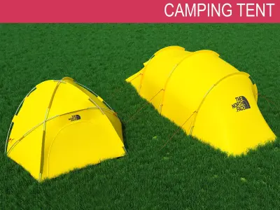 Mountain Tents 3D model