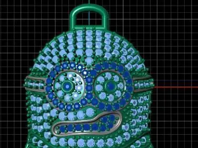 Bright Smile  Minion Locket 3D print model