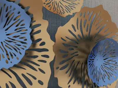 Wall Forged Decoration 3D model