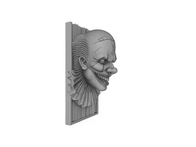 3D Printed Halloween Horror Man Wall Mount Decoration Piece 3D print model