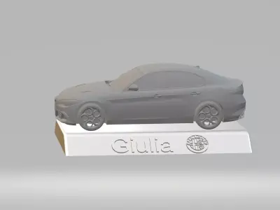 ALFA ROMEO GIULIA CAR 3D PRINTING STL FILE 3D print model