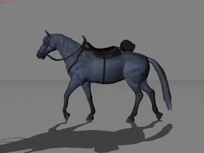 Horse Animal Low-poly 3D model