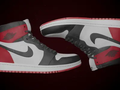 Air Jordan 1 Retro High Detail Model PBR 3D model 3D model