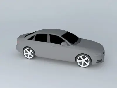 2011 Audi A4 2.0T Low Poly Free 3D model