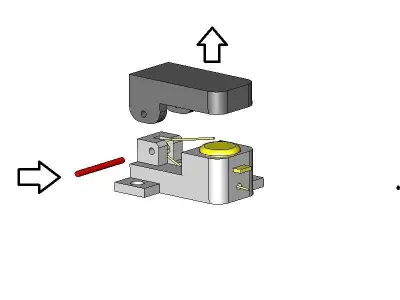  SPST Momentary Small Switch 3D print model