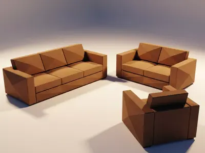 Modern Sofa Set 3D print model
