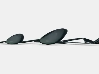 DRAGON cutlery 24 pcs Low-poly 3D model