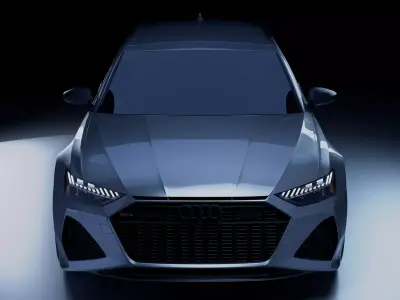 Audi RS6 Avant HighPoly 3D Model 3D model