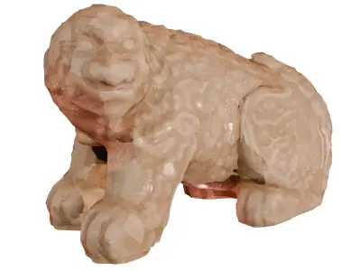 Haetae Guardian Statue - Low Poly Retopology PBR Ready Low-poly 3D model