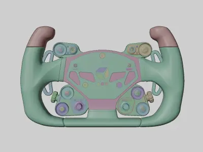 CUBE CONTROLS GT PRO STEERING WHEEL 3D model