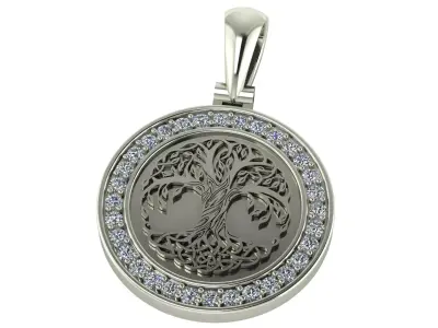 Tree of life pendant  3D print model