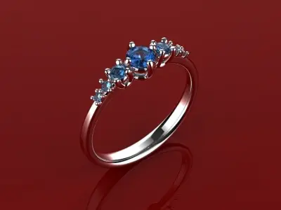 Engagement Ring - 3D Jewelry - BR-468 3D print model