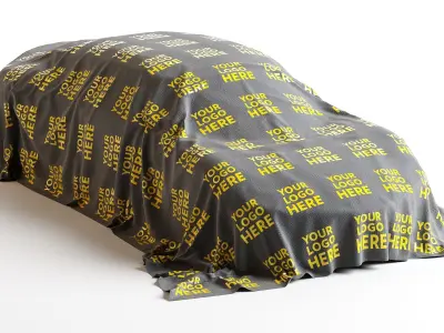 car cover supercar Low-poly 3D model