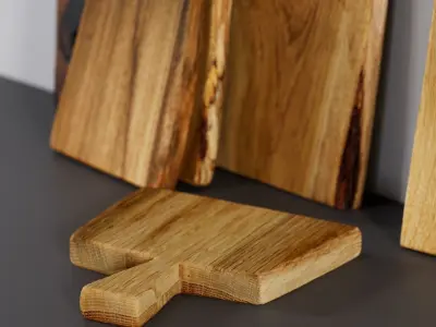 polypasta - lupadesign - cuttingboards oak set 3D model