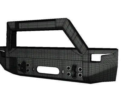 Bumper Central For Toyota 4Runner 2015-2018 3D model