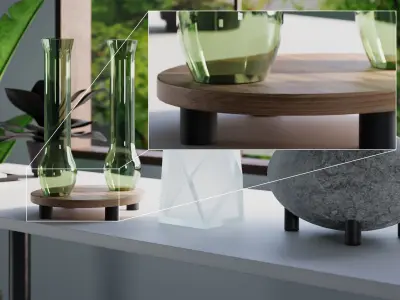 Trio vase set  3D model