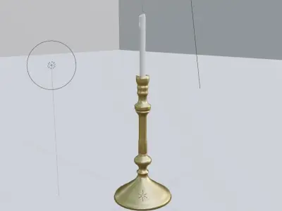 Candle Stick Free low-poly 3D model