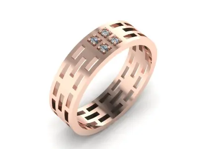 Jewelry Ring 3D print model 29