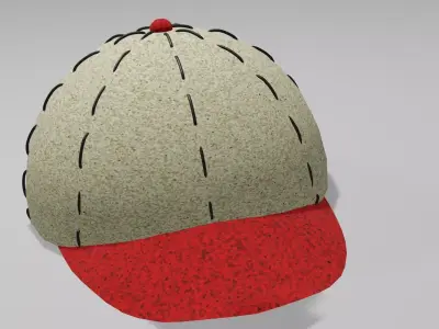 Summer cap Obj and Blend 3D model