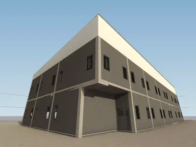 Industrial office by REVIT 3D model