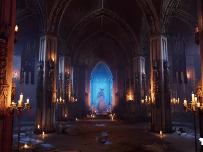 The Grand Ossuary Low-poly 3D model