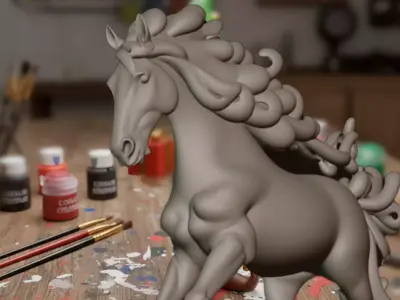 Christmas Creations - Magic Horse 3D print model