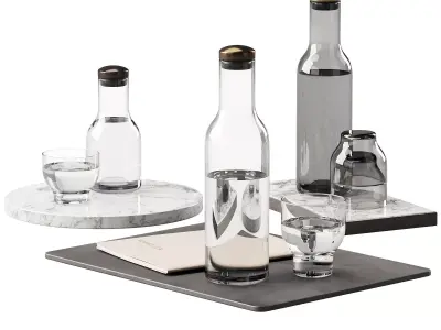 136 dishes decor set 09 MENU Bottle Carafe by Norm P01 3D model