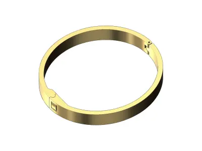 Simple flexture clasp bracelet  3D print model