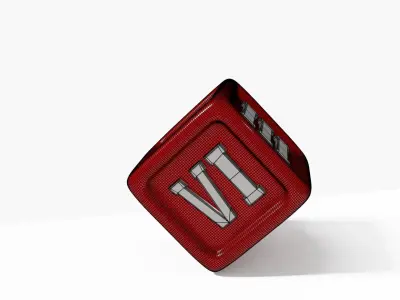 Greek Dice Free 3D model