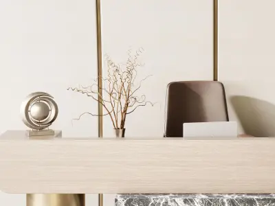 Reception Desk - office furniture 54 3D model