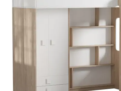 Loft bed Legend A603 1 3D model