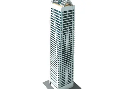 Dubai Arch Tower 3D model