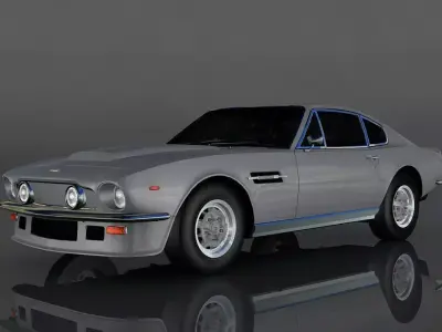 Aston Martin Vantage 1977 Low-poly 3D model