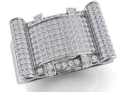 Bid fancy mans ring 3D print model