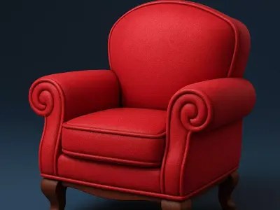 Traditional Armchair  3D print model