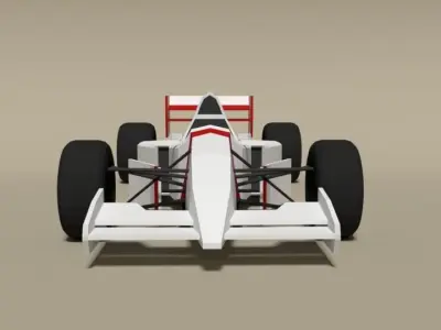 Low Poly McLaren MP4-8 Formula Car  Low-poly 3D model