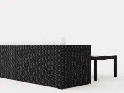 Bahamas Light Lounge Group Low-poly 3D model