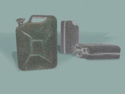 3D Scan Canister Low-poly 3D model