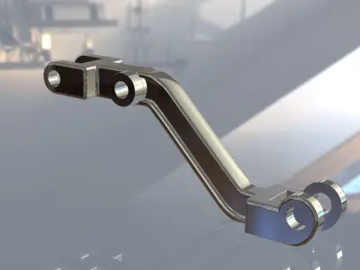 Shock Absorber Handle Clear Ready for 3D Printer Orjinal Sizes 3D print model