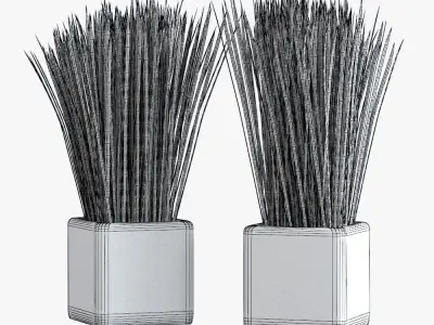 Kit Capim Artificial 3D model