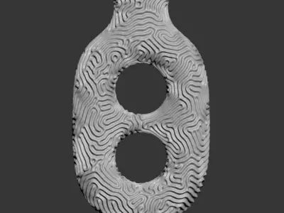 Incircle Vases Set 3D model