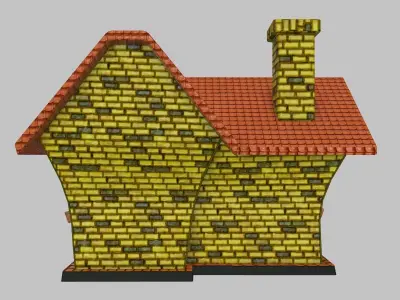 Cartoon House Free 3D model