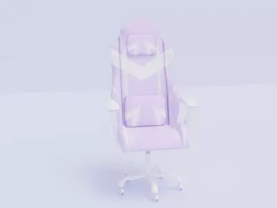 Gaming chair Low-poly 3D model